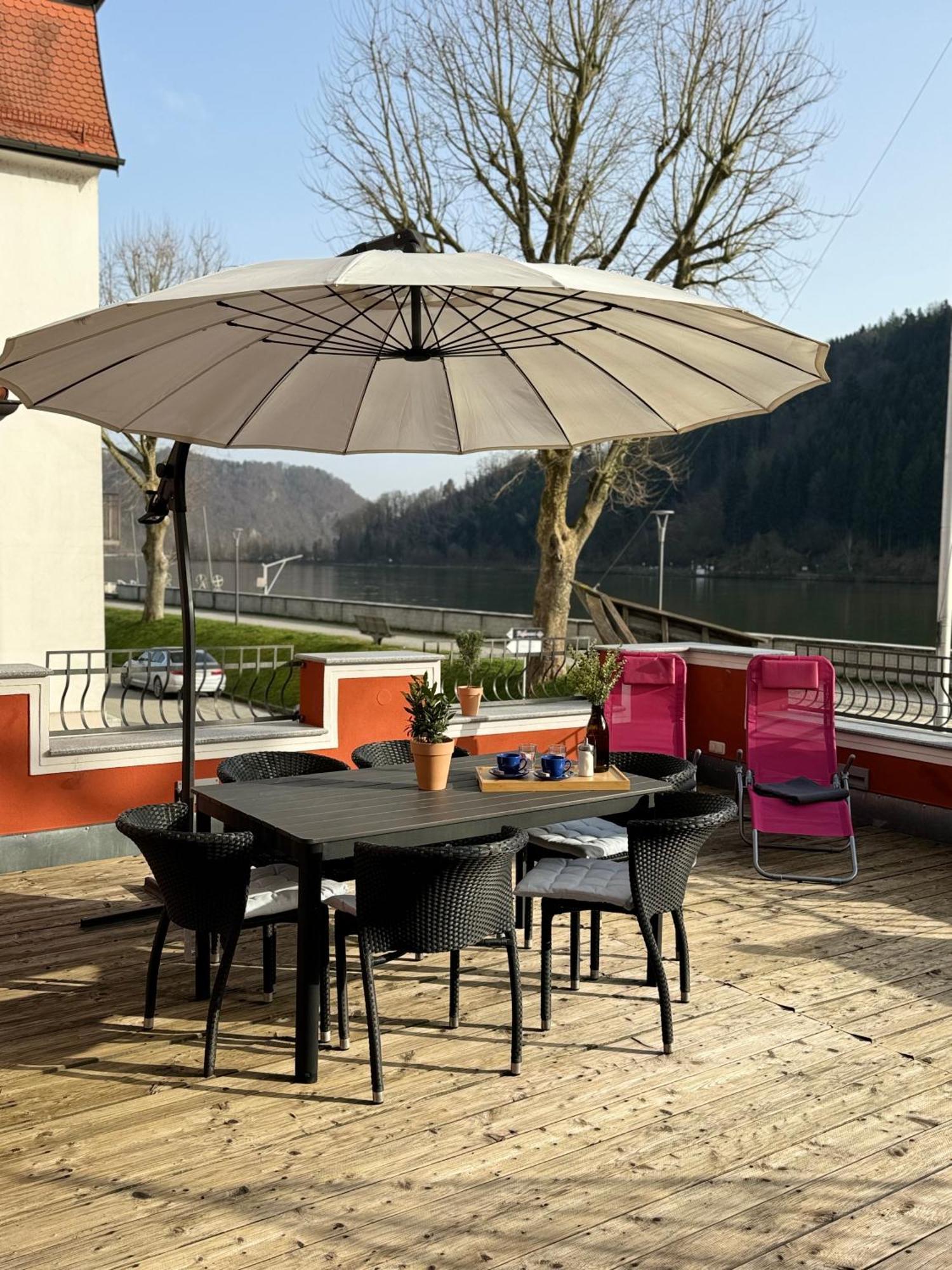 Terrassenwohnung Mit Donaublick Obernzell Exteriör bild
